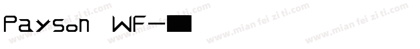 Payson WF字体转换